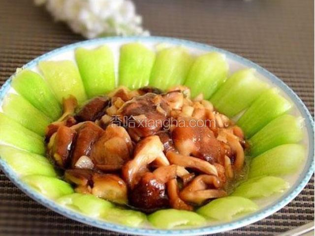 香菇炒油菜