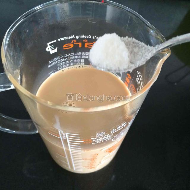 按自己口感加入糖调味 