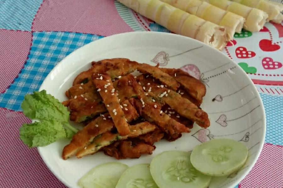 玉米火腿蔬菜饼