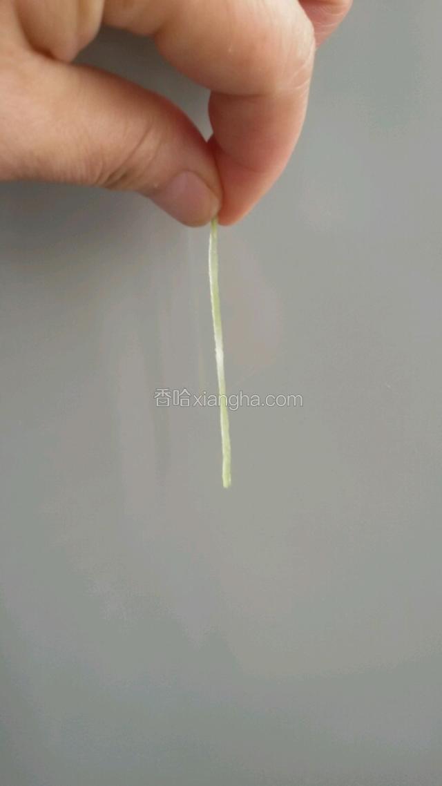 越细越好，我放大的照片。