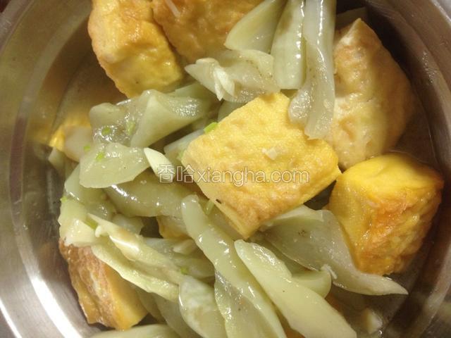 白茄子煲黄豆腐