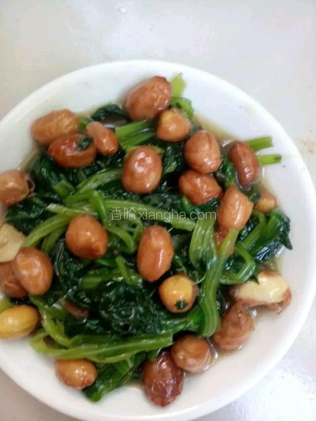 老醋花生拌菠菜