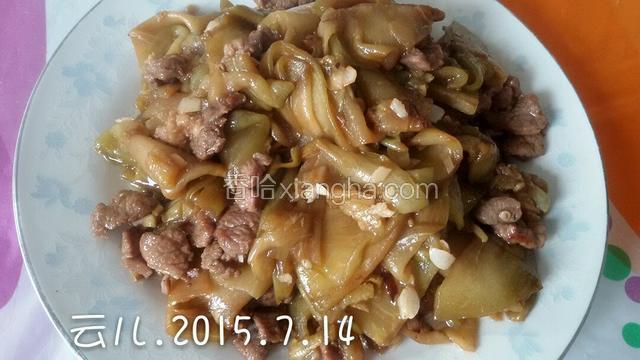 肉片炒茄子