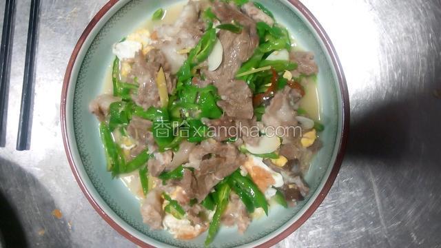 猪头肉焖鸡蛋