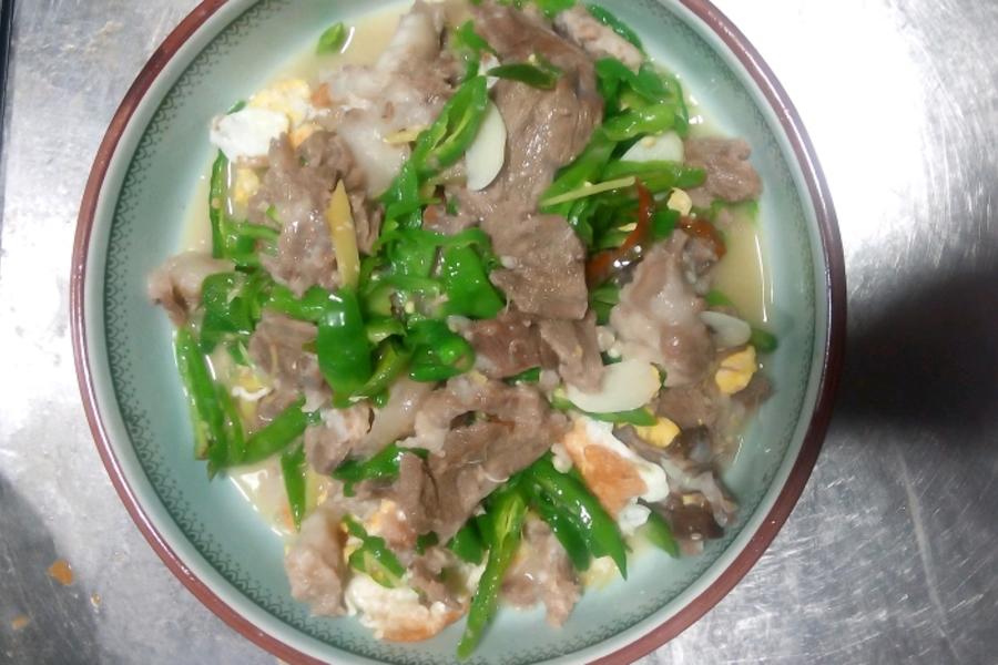 猪头肉焖鸡蛋