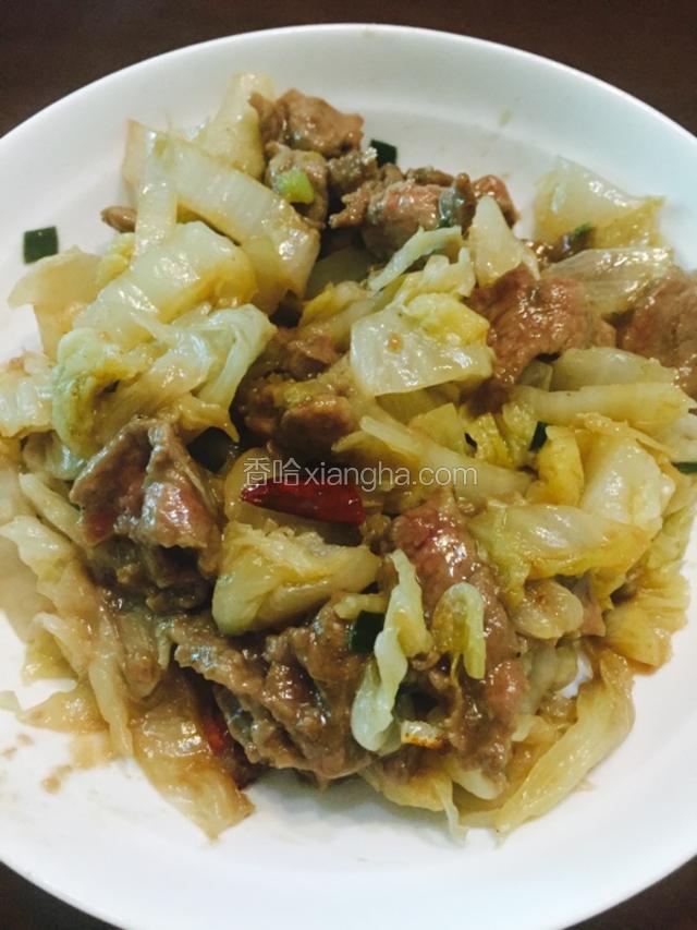 酸白菜炒牛肉