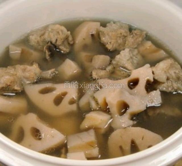一个小时之后出锅放汤碗里