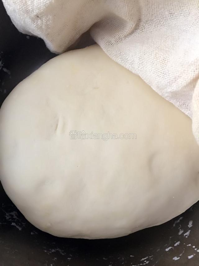 面放一颗鸡蛋.放些盐..放一些白糖..和好至表面光滑醒十到二十分钟.