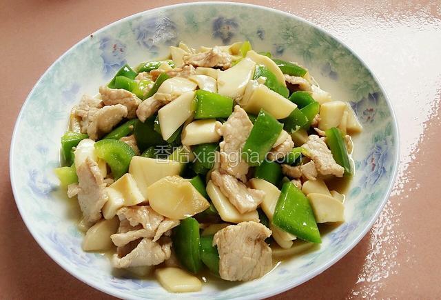 甜椒杏鲍菇肉片