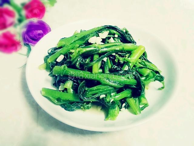 蒜蓉炒菜心