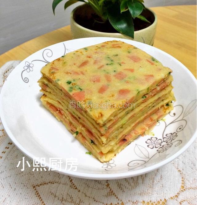 用刀切掉边边角角，摆出自己喜欢的造型。