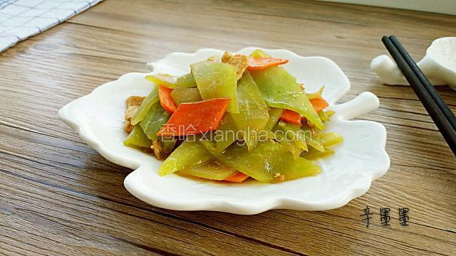 肉片炒莴笋