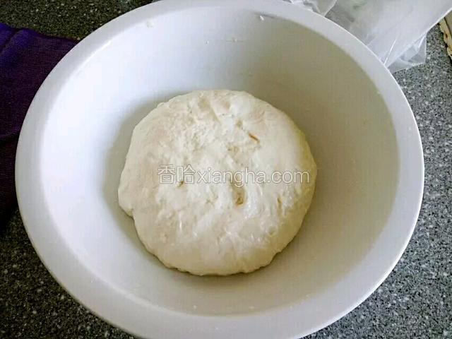揉成团盖上湿布松驰半小时(时间长点松弛更好)