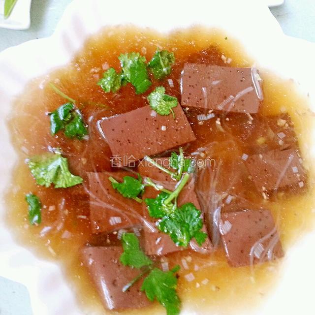 血豆腐粉丝汤