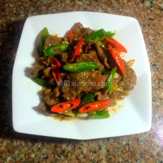 双椒炒牛肉