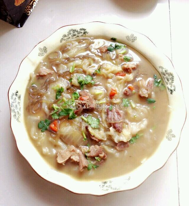 羊肉炖白菜粉条