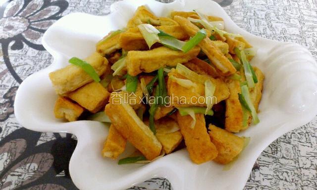葱烧豆腐