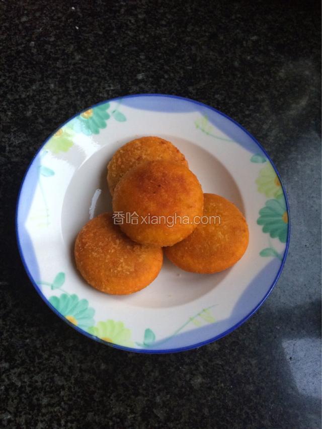 豆沙馅儿南瓜饼