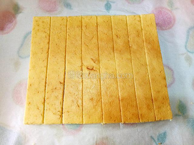 得到若干个蛋糕条