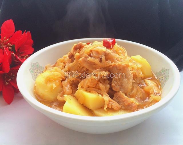 酸菜炖五花肉粉条