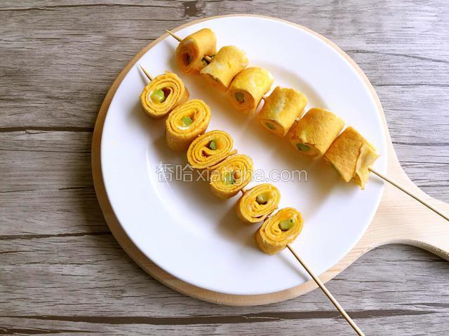 芦笋鸡蛋“棒棒糖”