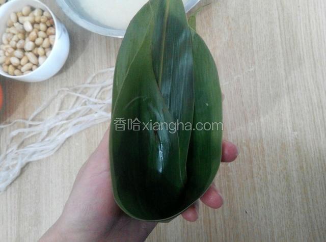 叠好的样子，下一步就可以包了