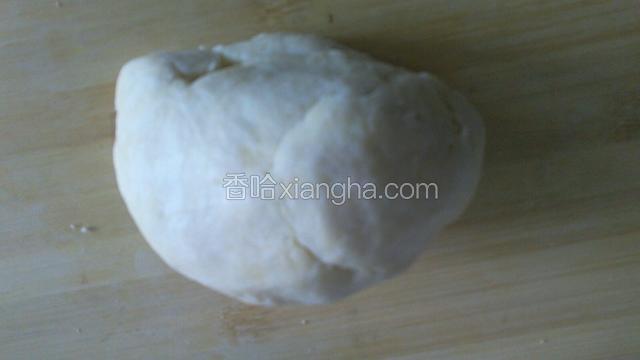 加入45克水揉成面团（不需多揉，只需让面成团即可）