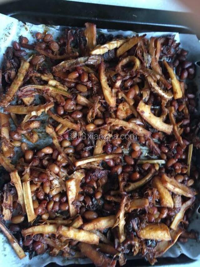 烘烤干后，