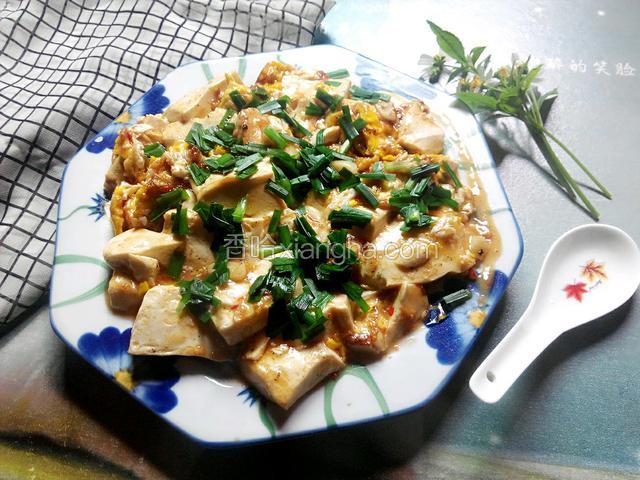 韭菜鸡蛋炒豆腐
