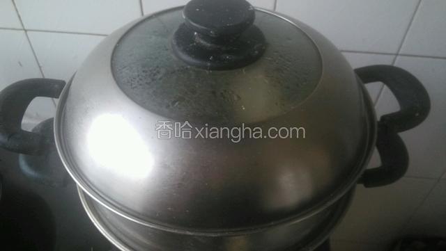 冷水上锅，大火烧开，转中火20分钟。关火闷五分钟。