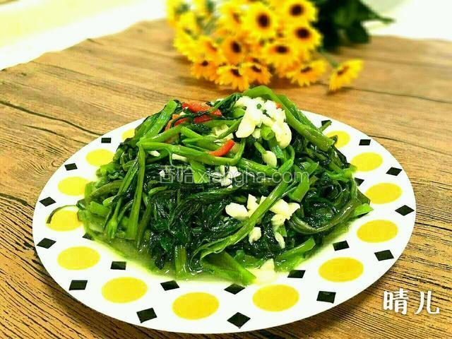 炝炒空心菜