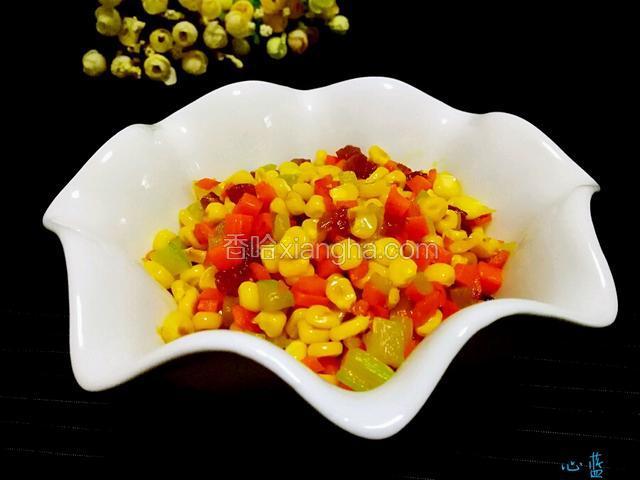 蔬菜玉米腊肠粒