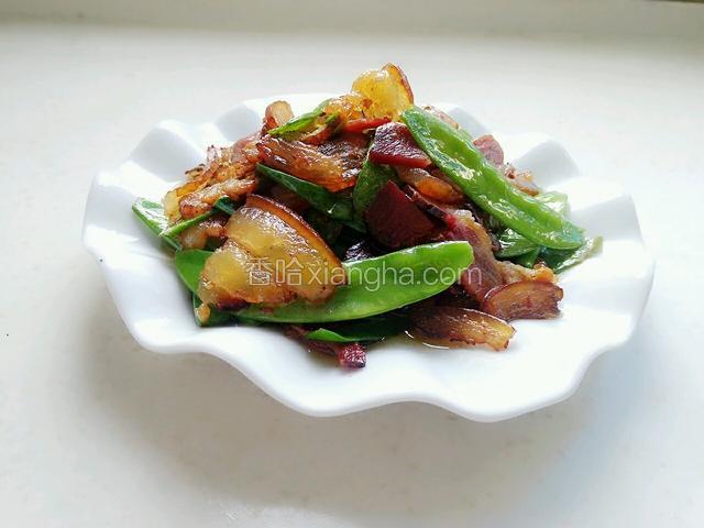豌豆片炒腊肉