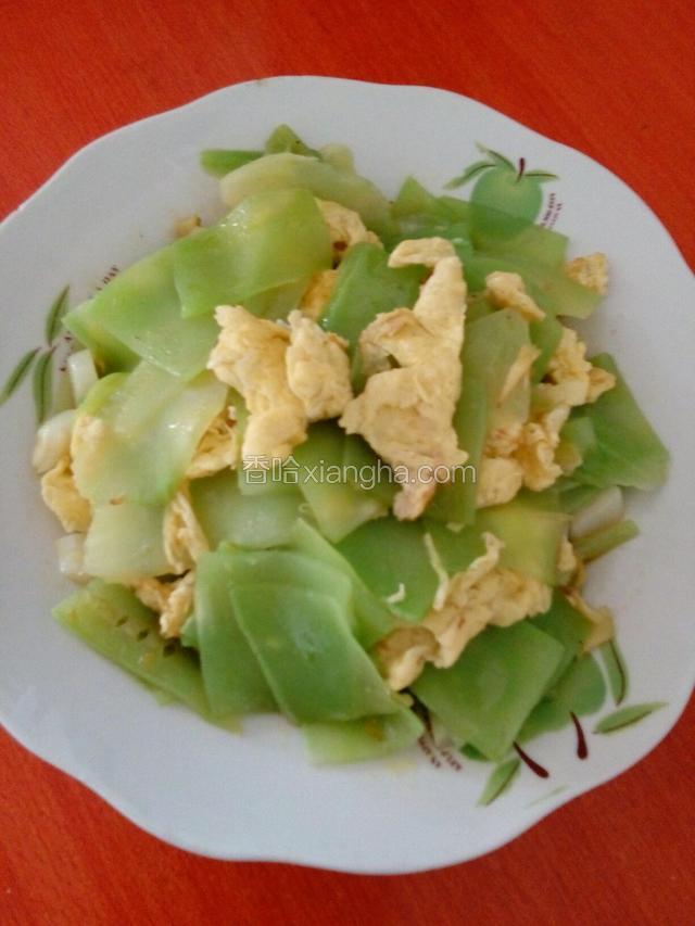 莴苣炒鸡蛋