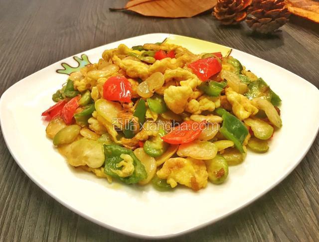 蚕豆米炒鸡蛋