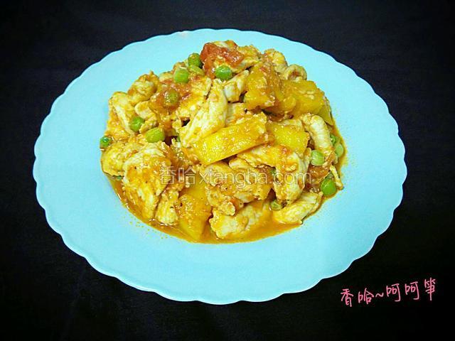 菠萝滑鸡片
