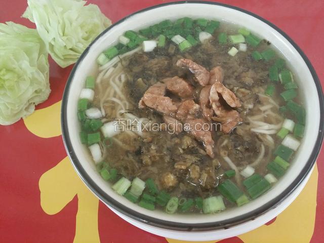 酸菜肉丝面