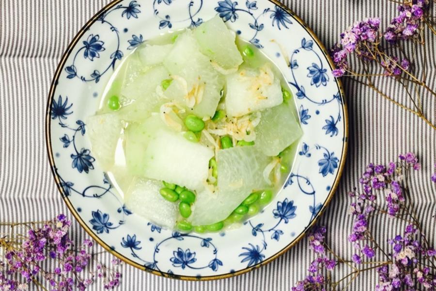 虾皮毛豆烧冬瓜