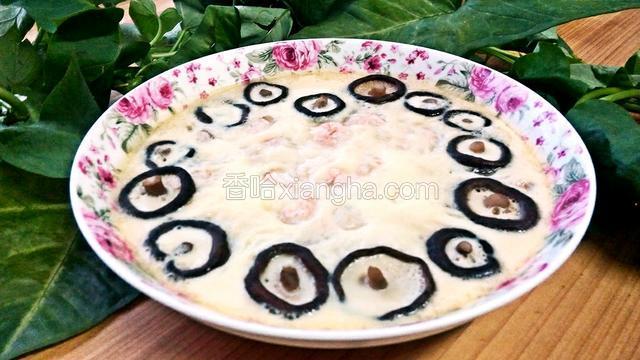虾仁香菇炖蛋