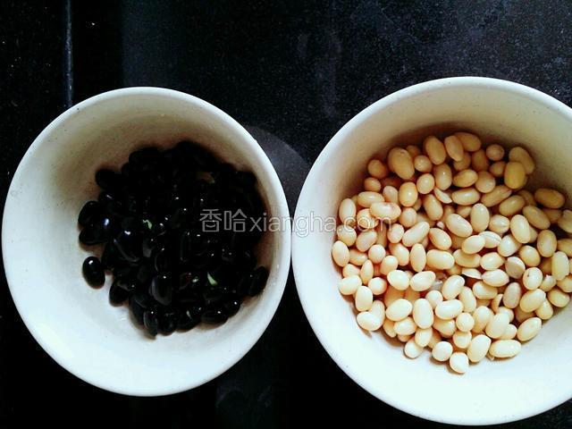 泡发黄豆黑豆一晚上