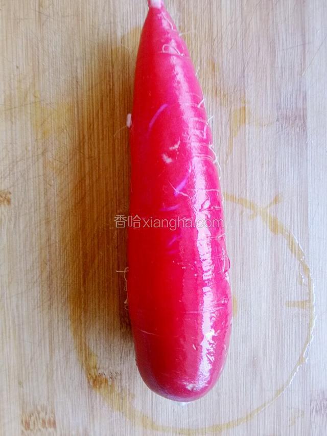 准备红水萝卜