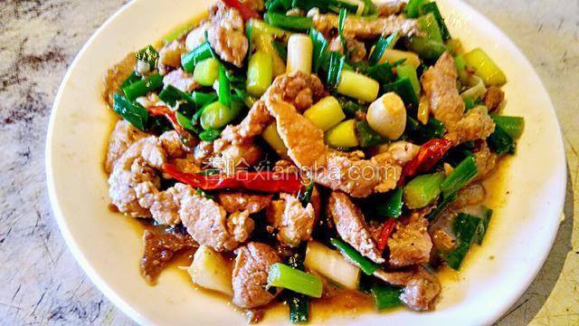 蒜苗炒肉