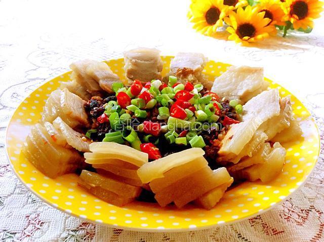 豆豉蒸五花肉