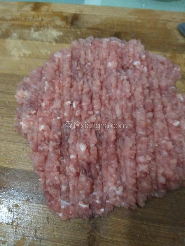 洗净剁肉沬