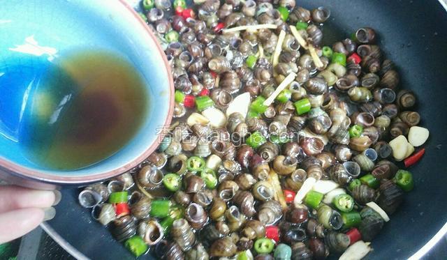 把酱汁加入 盖上锅盖 大火煮5分钟