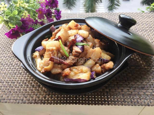 家常茄子烧肉