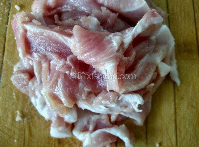 猪肉里脊切大片