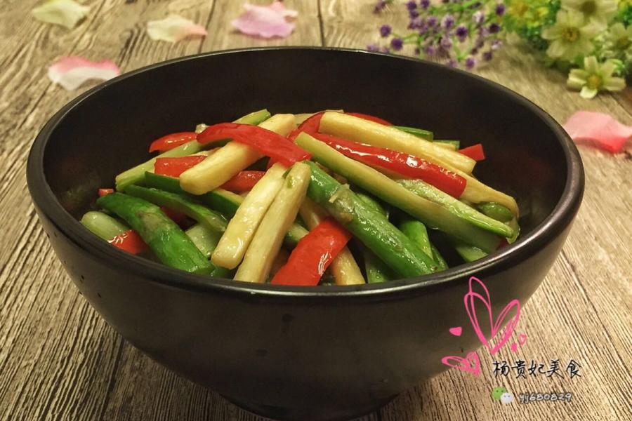清炒茭白芦笋