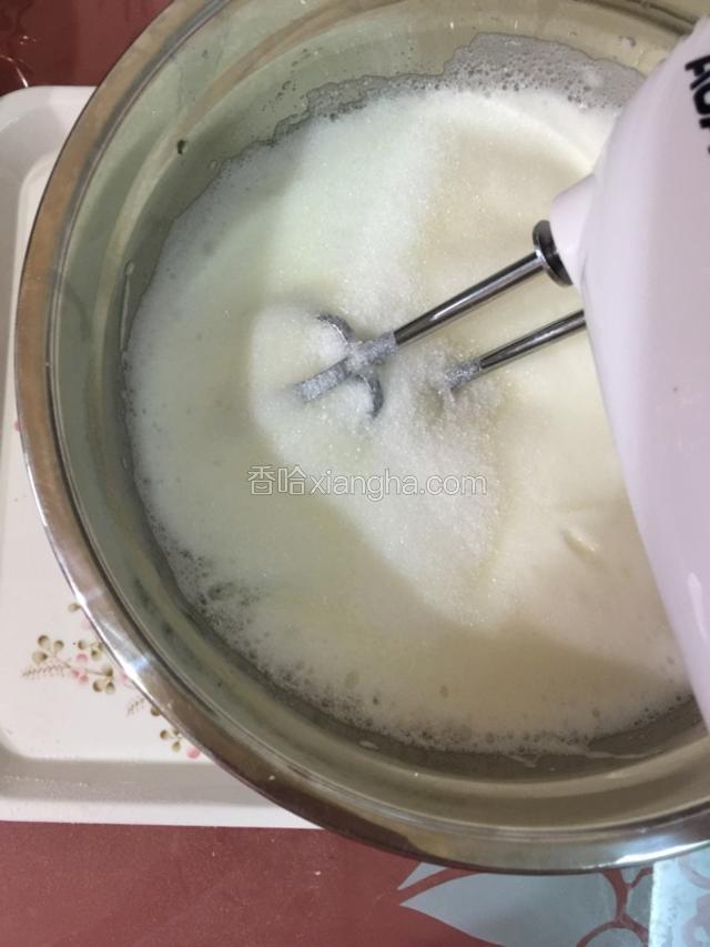 待蛋白细腻光滑加糖20克中速打