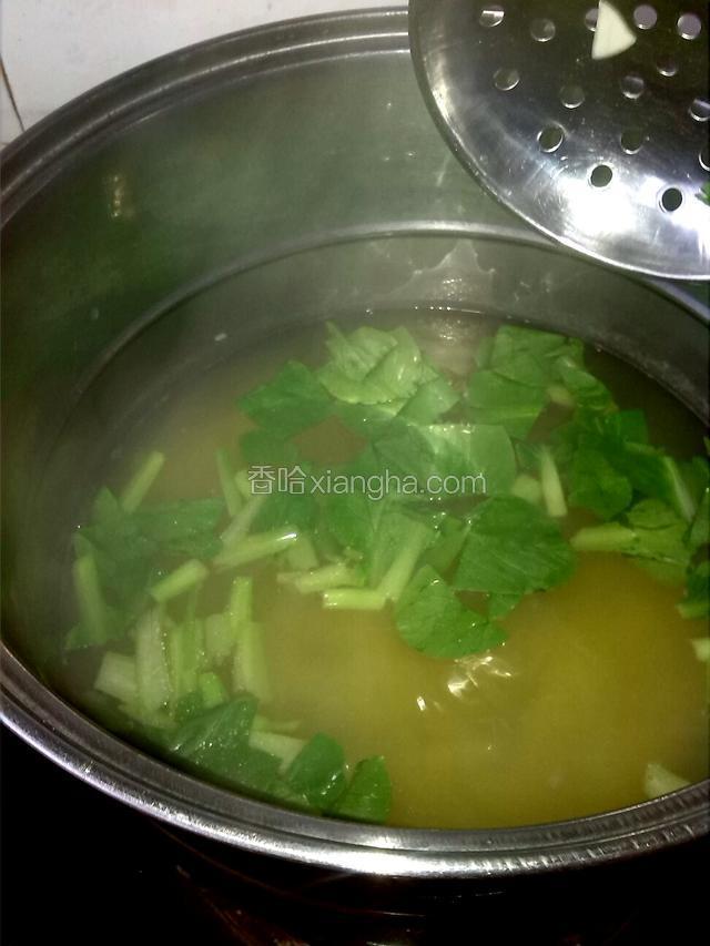 面片快熟时放青菜